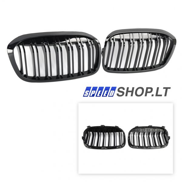 BMW 2 F45 F46 priekinio bamperio dvigubos grotelės
